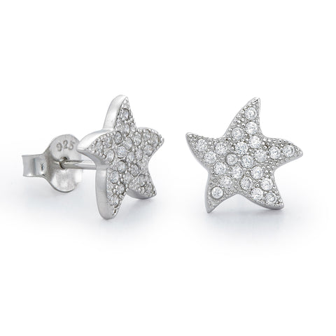 Pavé Starfish Studs