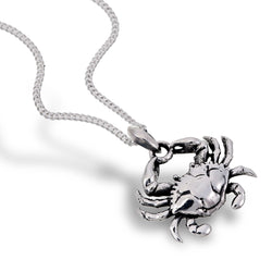 Silver Crab Pendant